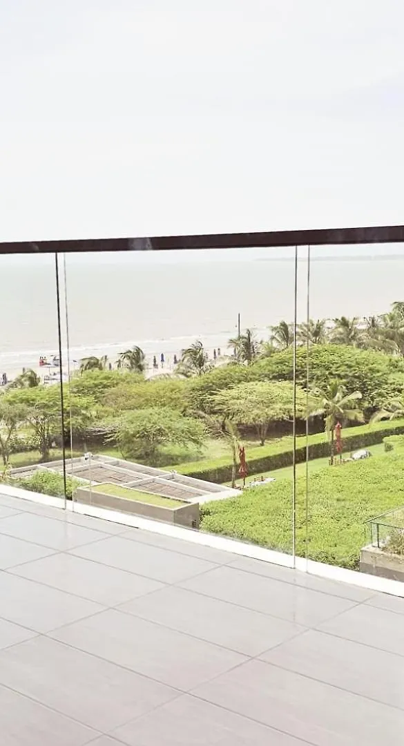 Hermoso Apartamento En Cartagena-Morros Eos-Vista Al Mar- Salida Directa A La Playa 0*, Cartagena