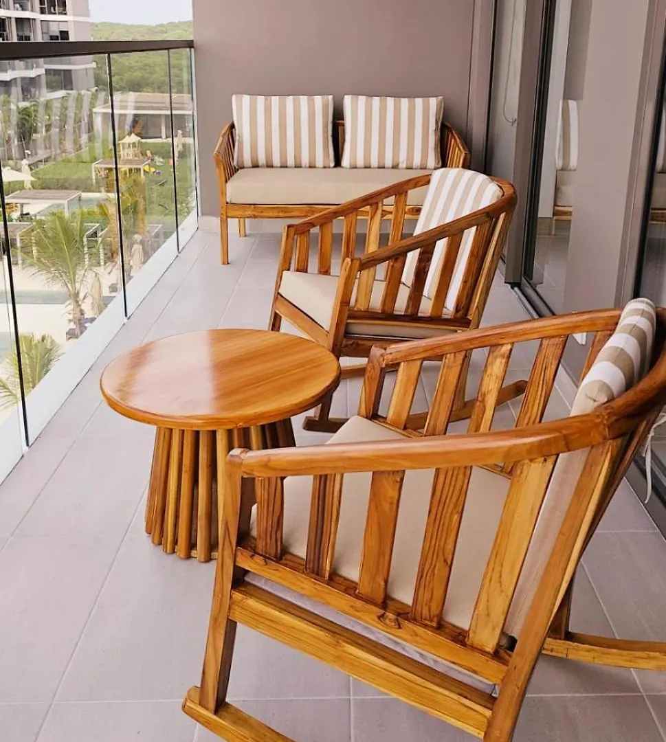 Hermoso Apartamento En Cartagena-Morros Eos-Vista Al Mar- Salida Directa A La Playa 콜롬비아
